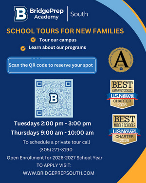 ⭐School Tours for New Families /  ⭐Visitas Escolares para Familias Nuevas